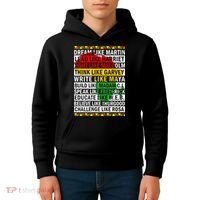 Black History Month Dream Like African Leader Kids Hoodie thumb 4