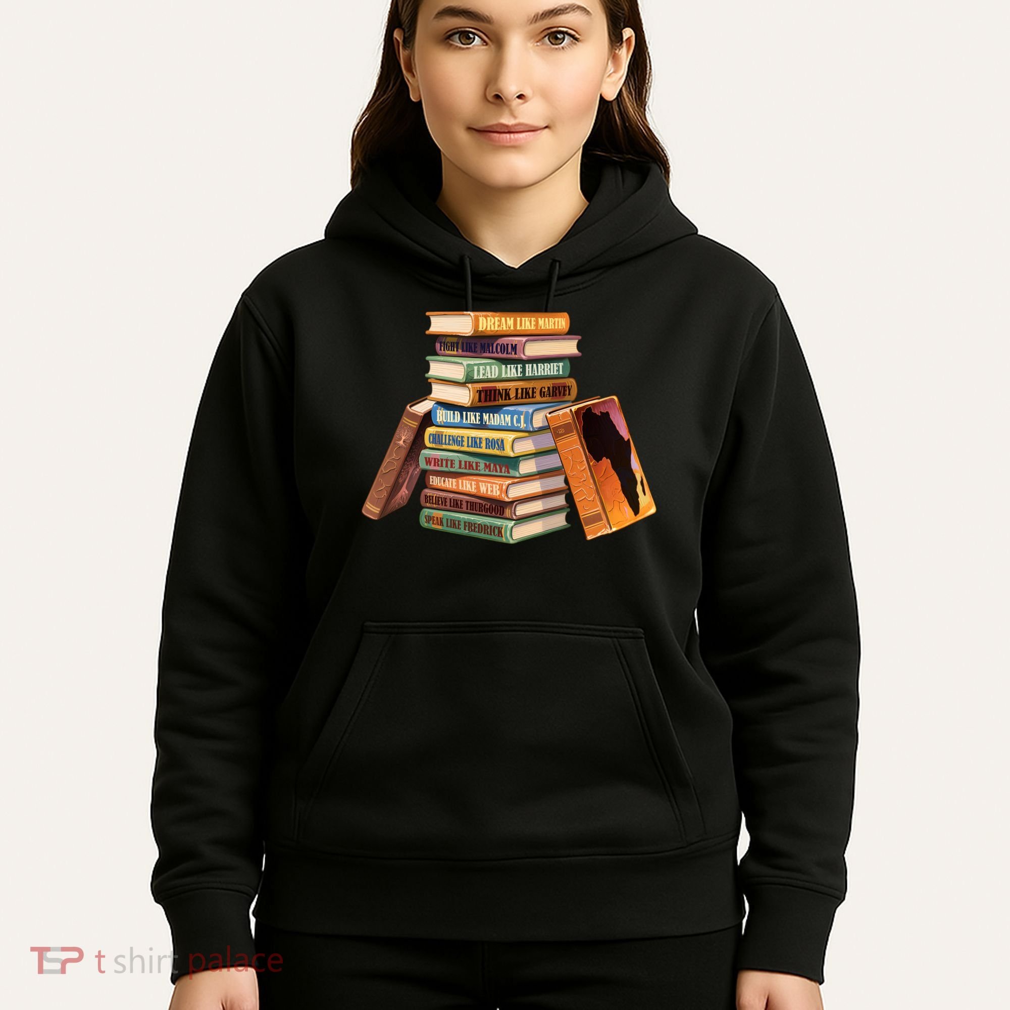 Black History Month Black Leaders Books Hoodie