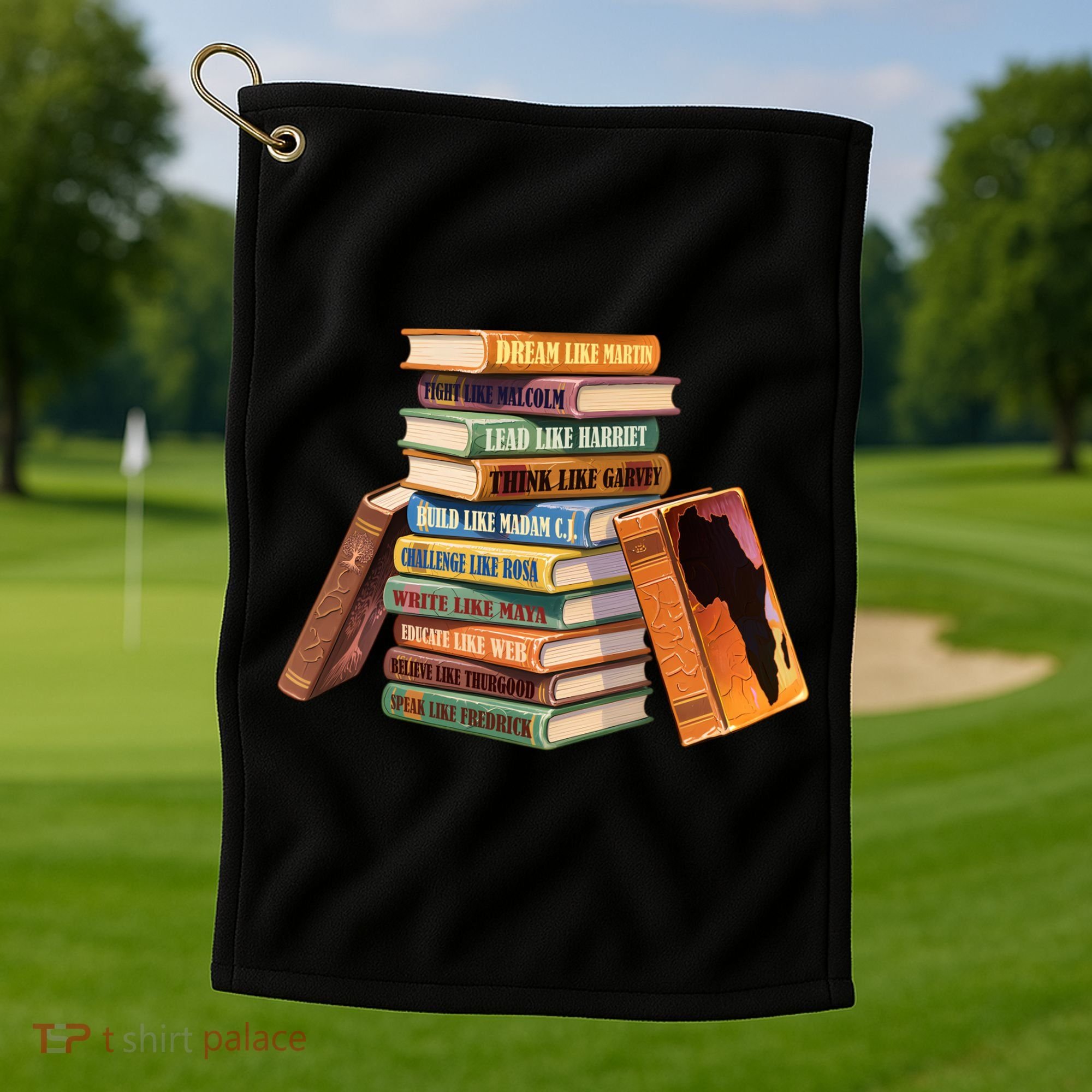 Black History Month Black Leaders Books Golf Towel