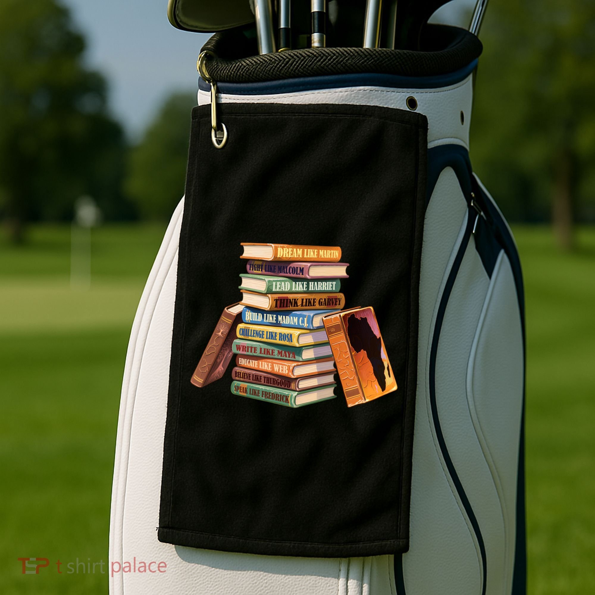 Black History Month Black Leaders Books Golf Towel