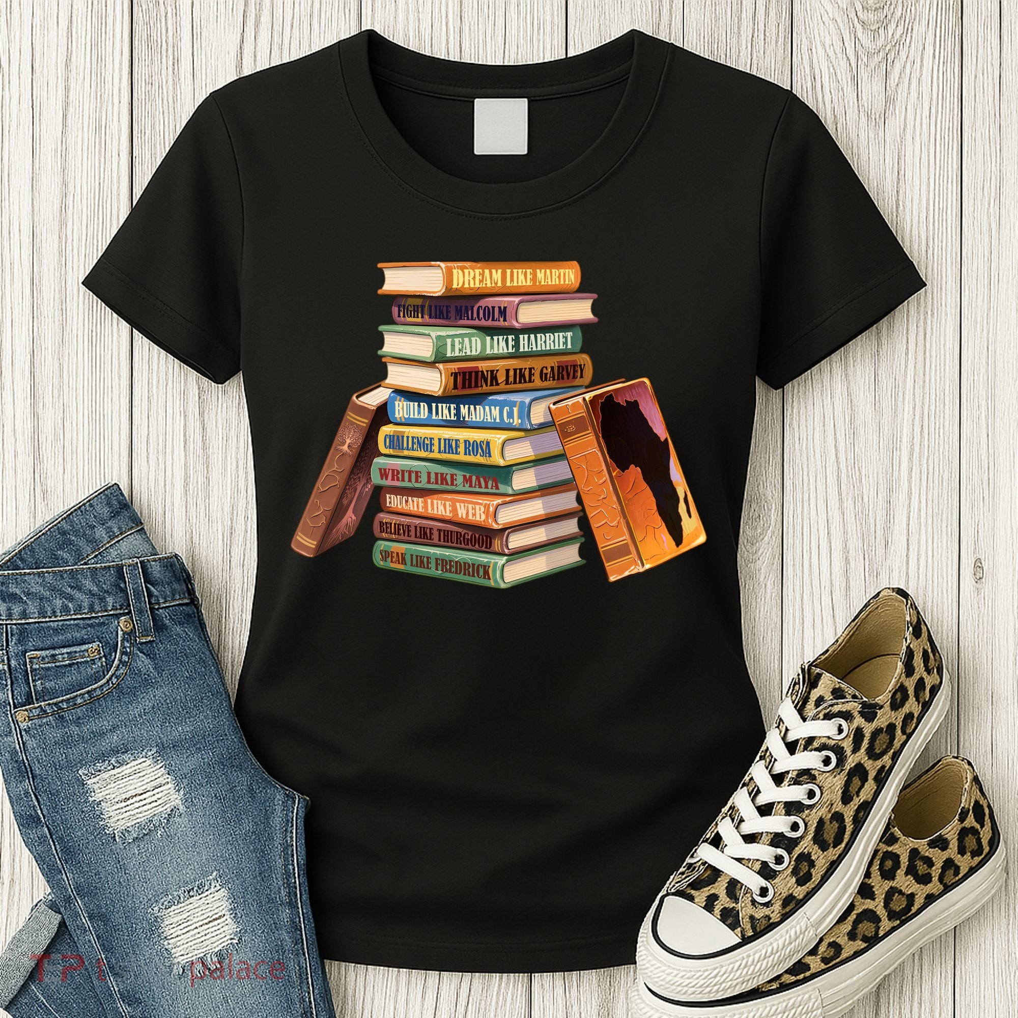 Black History Month Black Leaders Books Women's T-Shirt