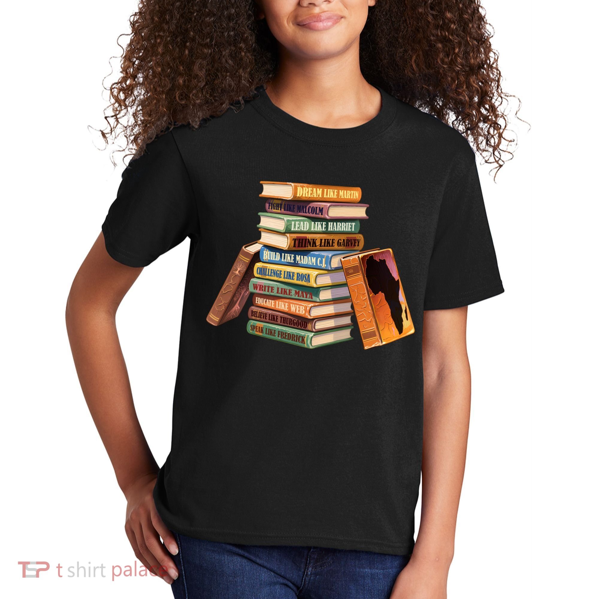 Black History Month Black Leaders Books Kids T-Shirt