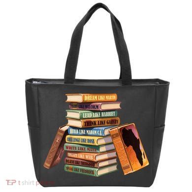 Black History Month Black Leaders Books Tote Bag