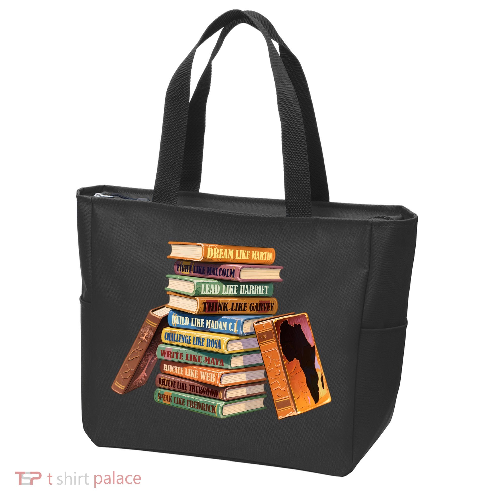 Black History Month Black Leaders Books Tote Bag