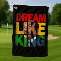 Black History Month Martin Have Dream Luther King Day Golf Towel thumb 1