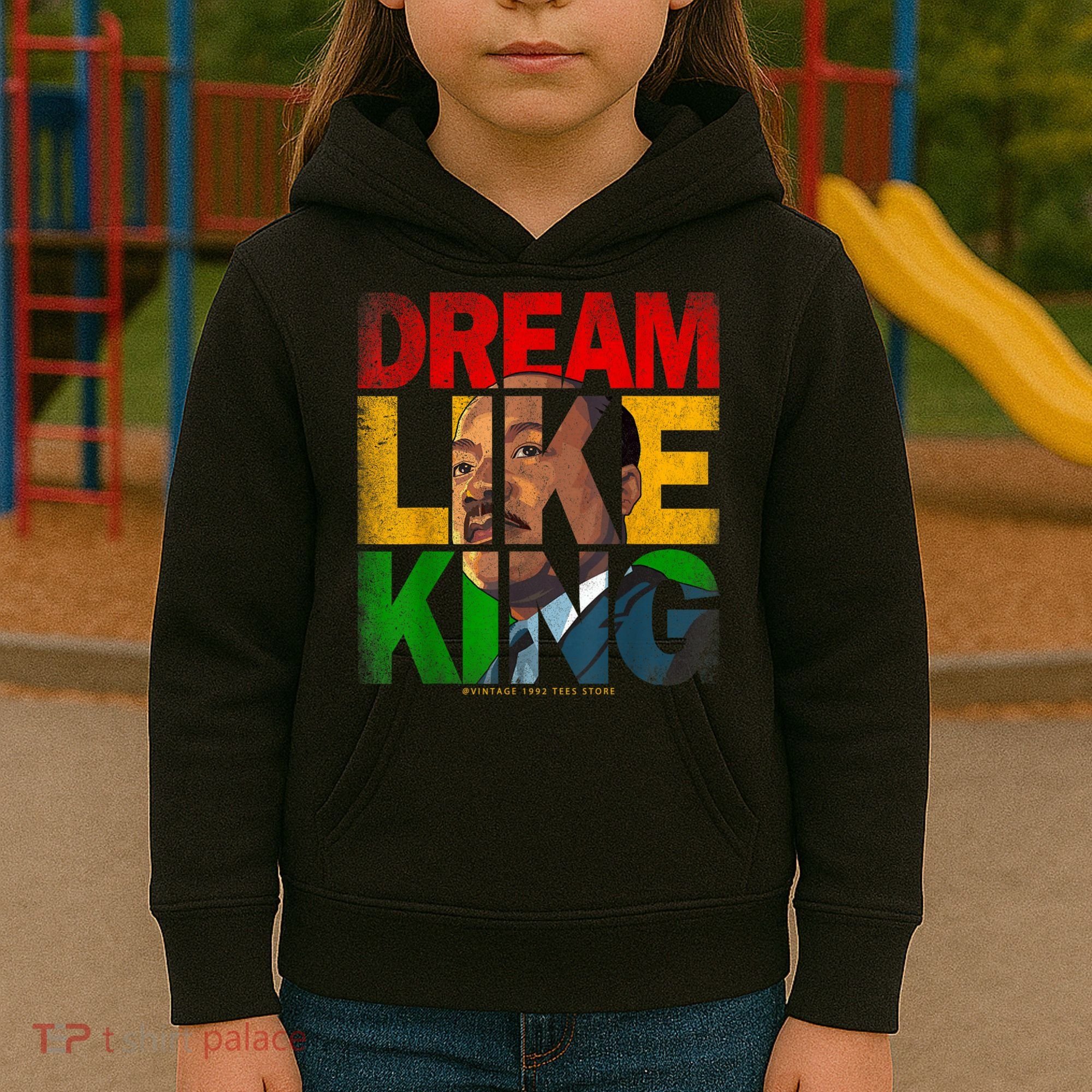 Black History Month Martin Have Dream Luther King Day Kids Hoodie