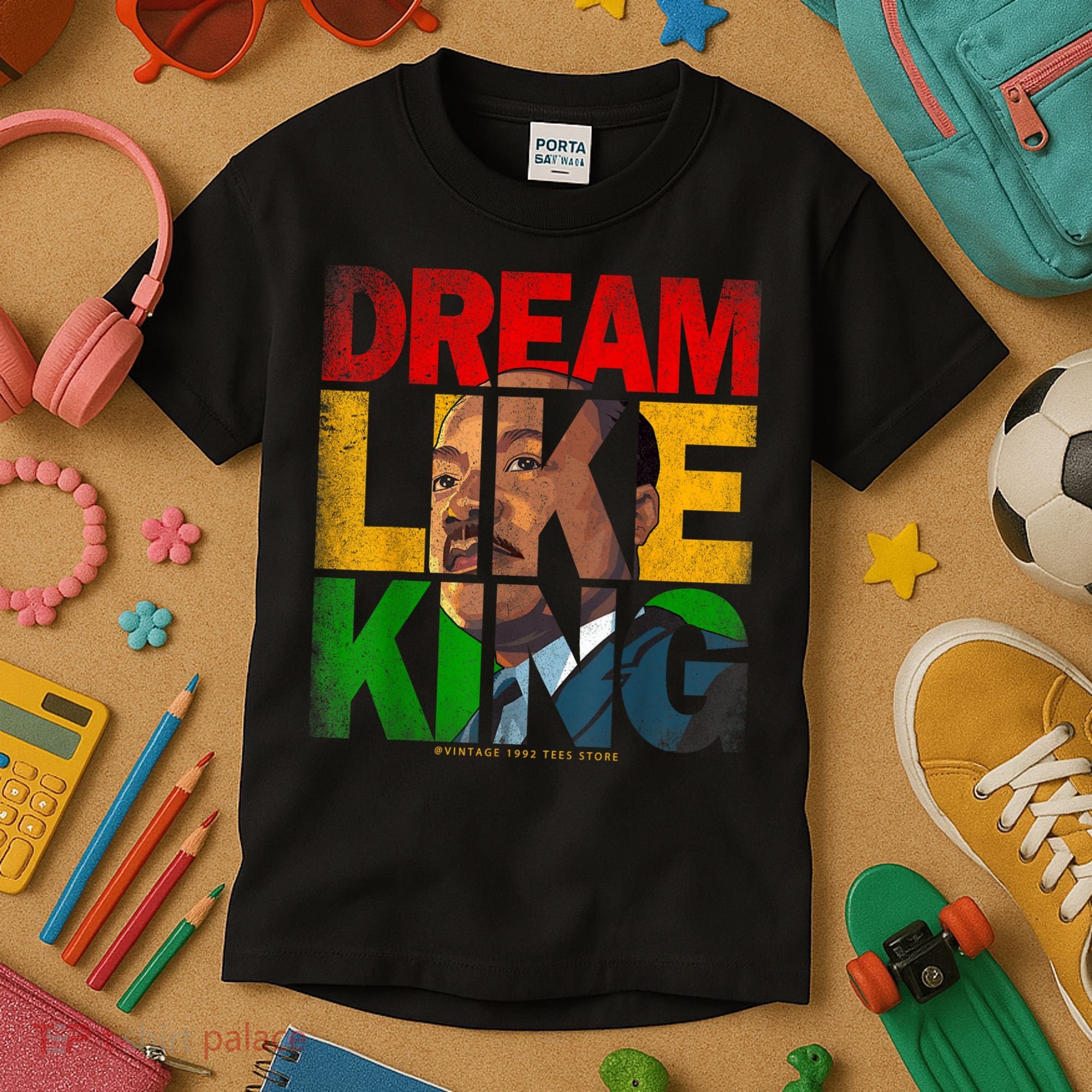 Black History Month Martin Have Dream Luther King Day Kids T-Shirt