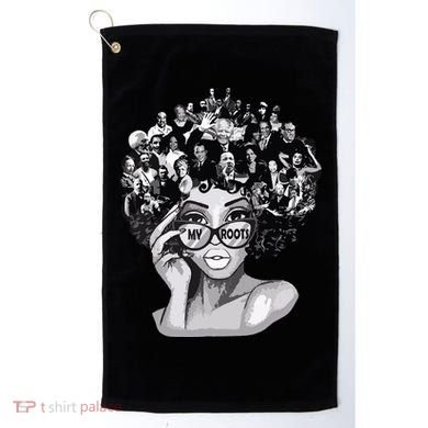 Black History Month Shirts I Love My Roots Back Powerful Blm Golf Towel