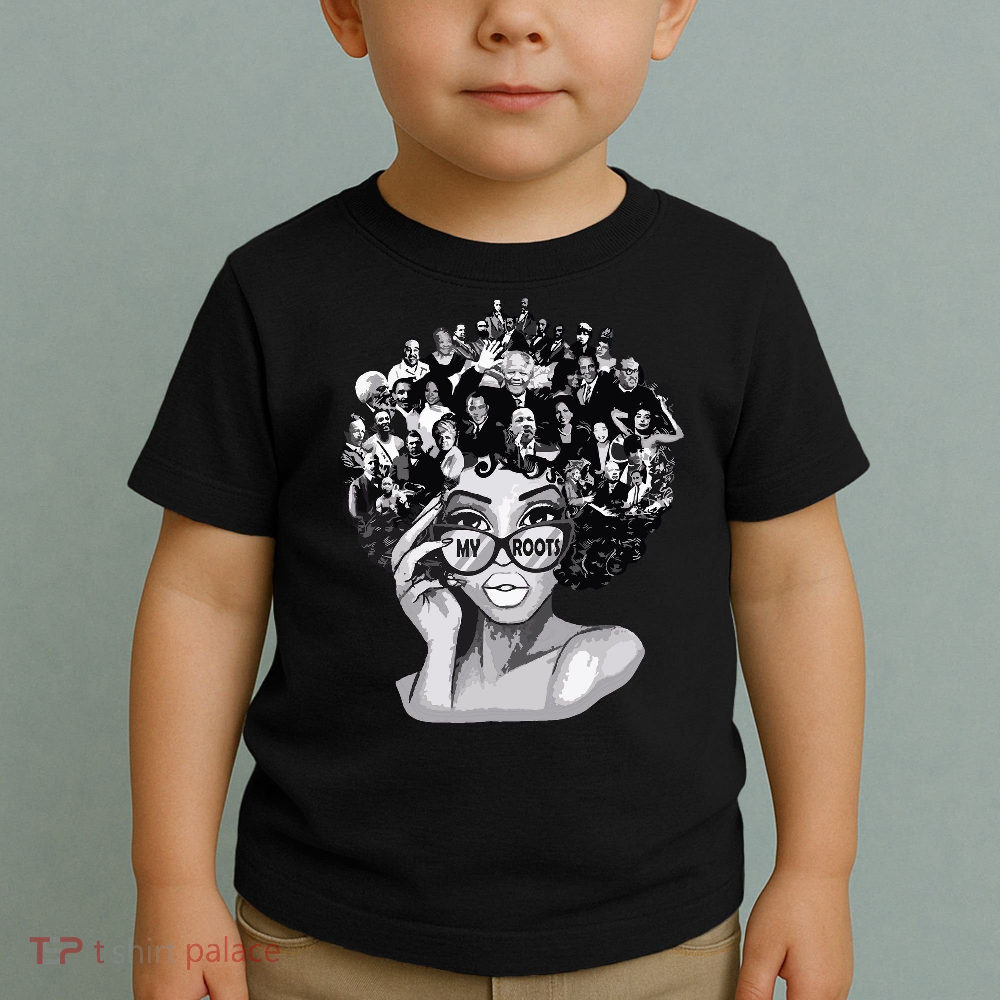 Black History Month Shirts I Love My Roots Back Powerful Blm Toddler T-Shirt
