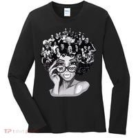 Black History Month Shirts I Love My Roots Back Powerful Blm Women's Long Sleeve Shirt thumb 0
