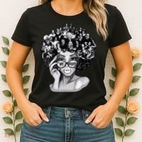 Black History Month Shirts I Love My Roots Back Powerful Blm Women's T-Shirt thumb 2