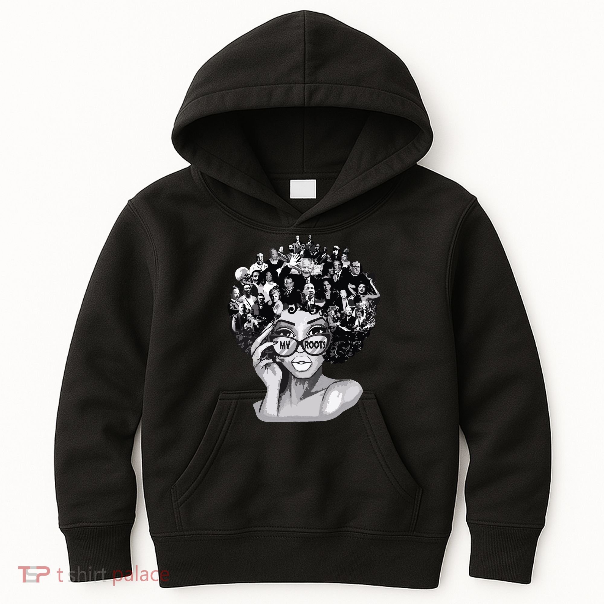 Black History Month Shirts I Love My Roots Back Powerful Blm Kids Hoodie