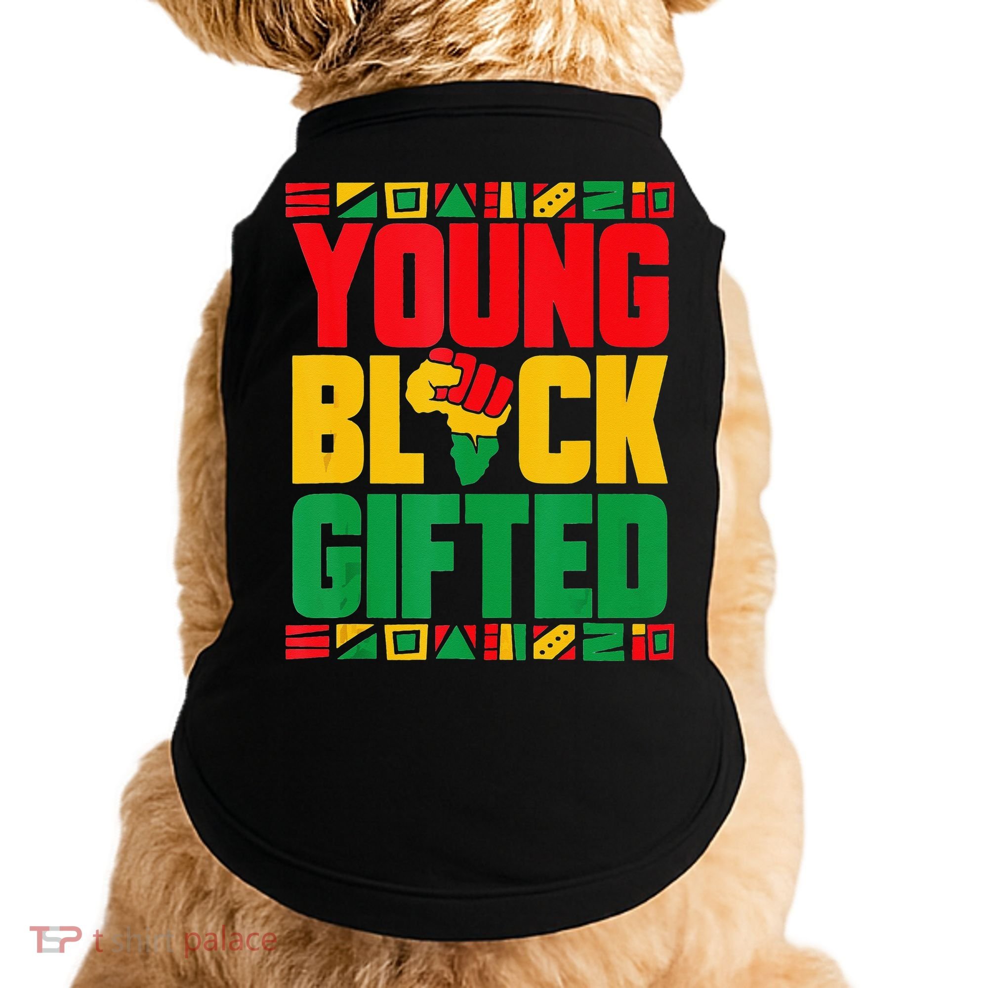 Black History Month Black Gifted Doggie Tank