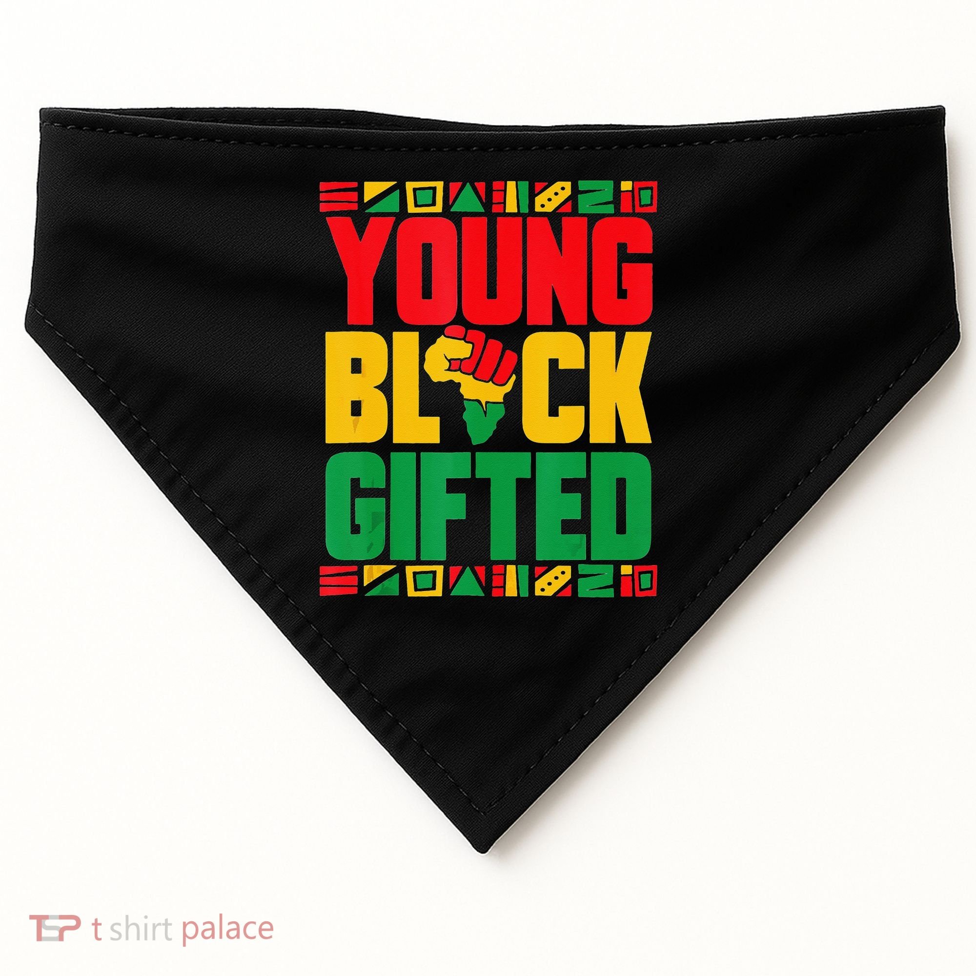 Black History Month Black Gifted USA-Made Doggie Bandana