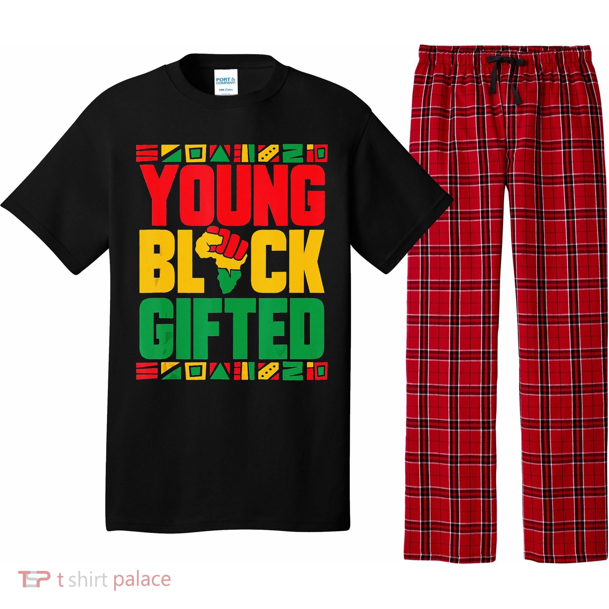 Black History Month Black Gifted Pajama Set
