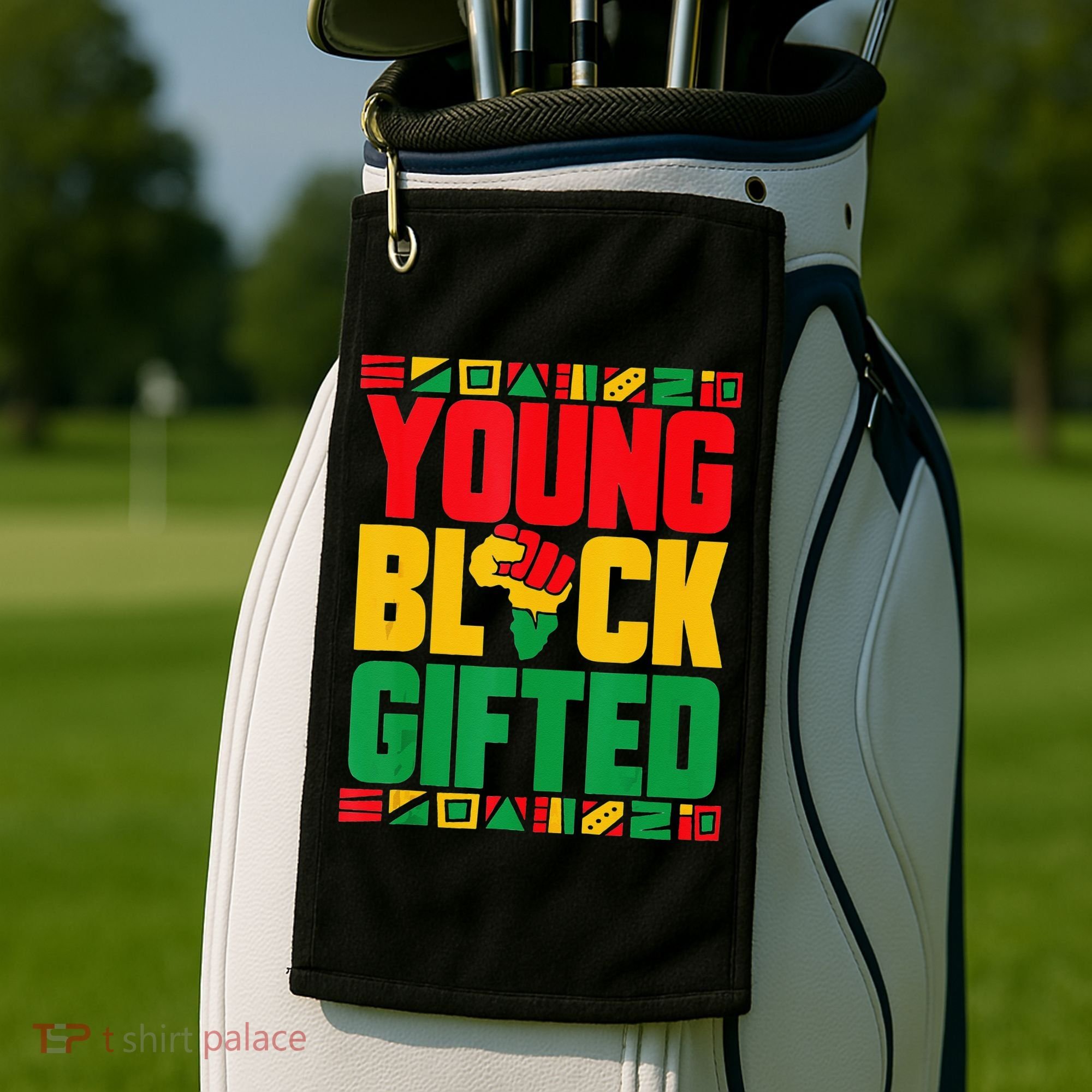 Black History Month Black Gifted Golf Towel