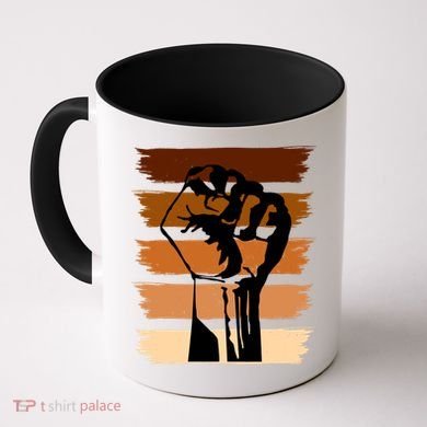 Black History Month Fist Coffee Mug