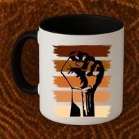 Black History Month Fist Coffee Mug thumb 2