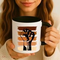 Black History Month Fist Coffee Mug thumb 3