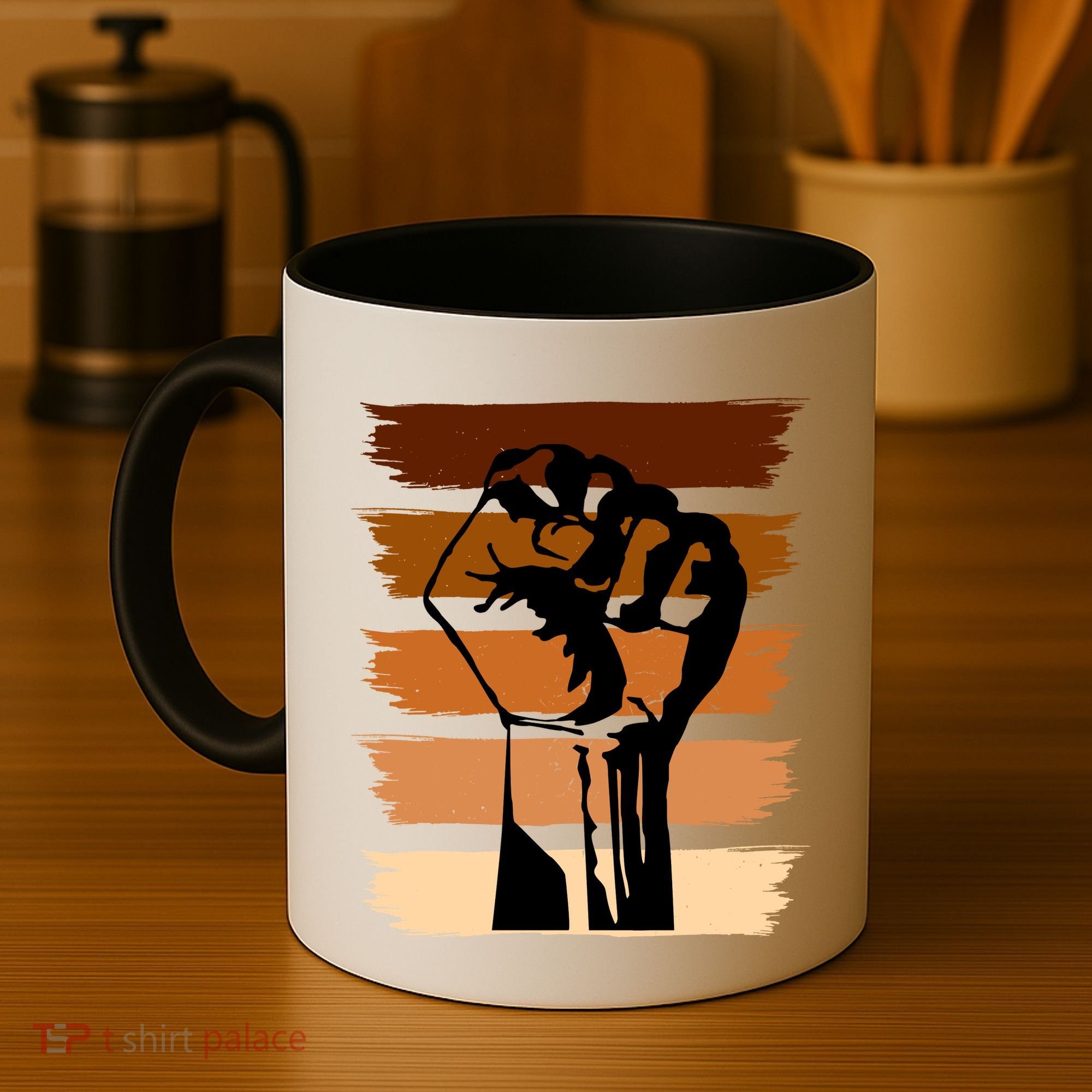 Black History Month Fist Coffee Mug