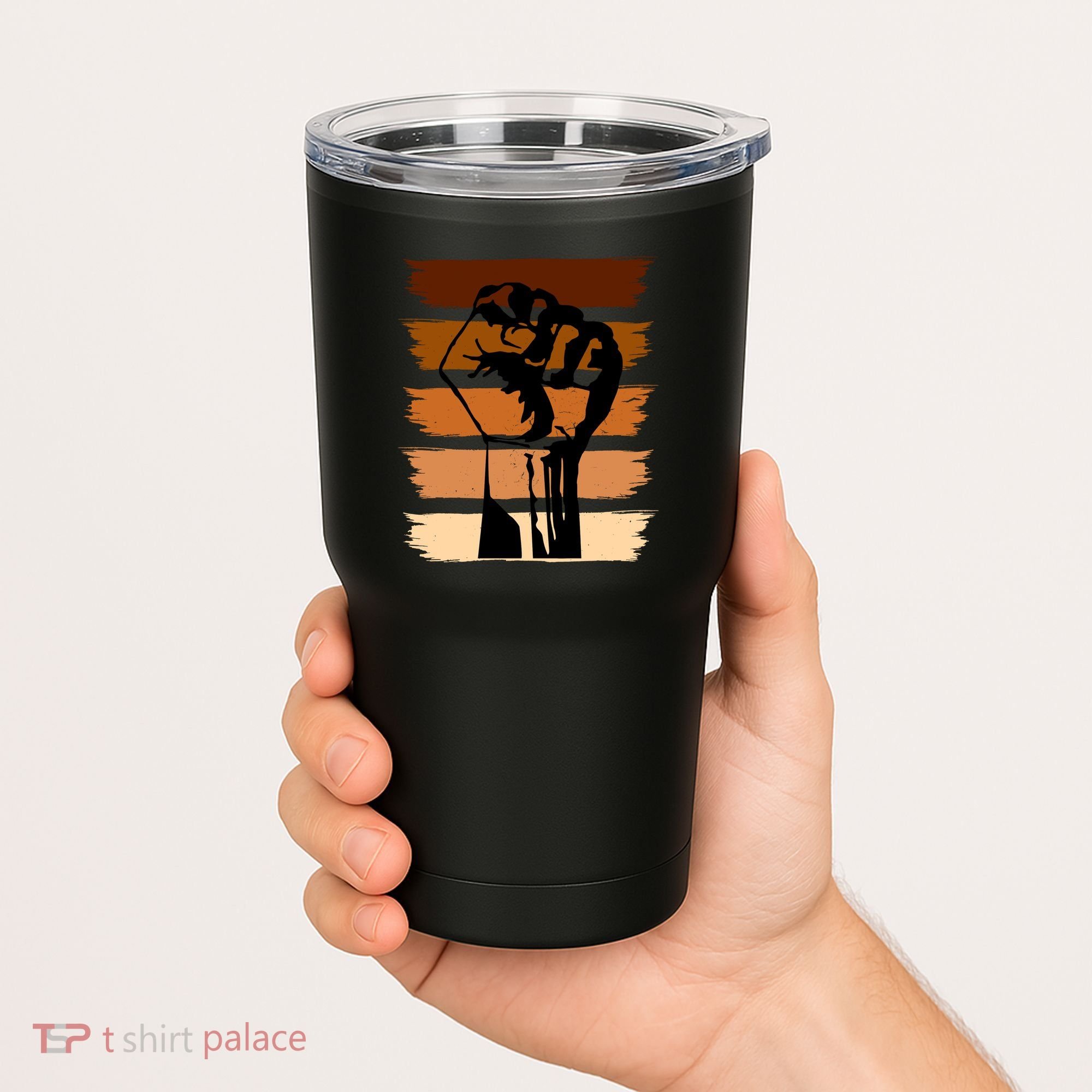 Black History Month Fist Tumbler