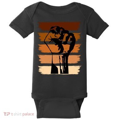 Black History Month Fist Baby Bodysuit