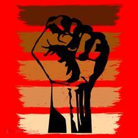 Black History Month Fist Santa Hat thumb 1
