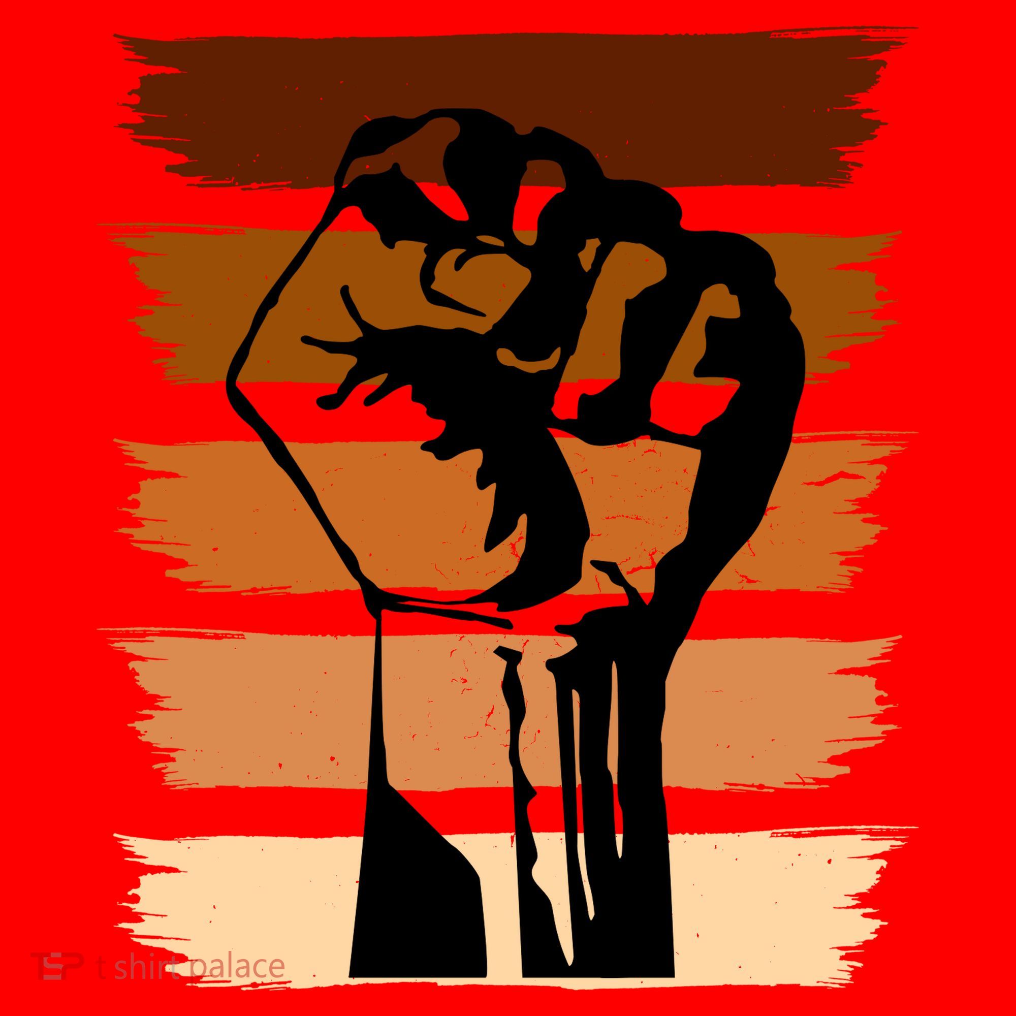 Black History Month Fist Santa Hat