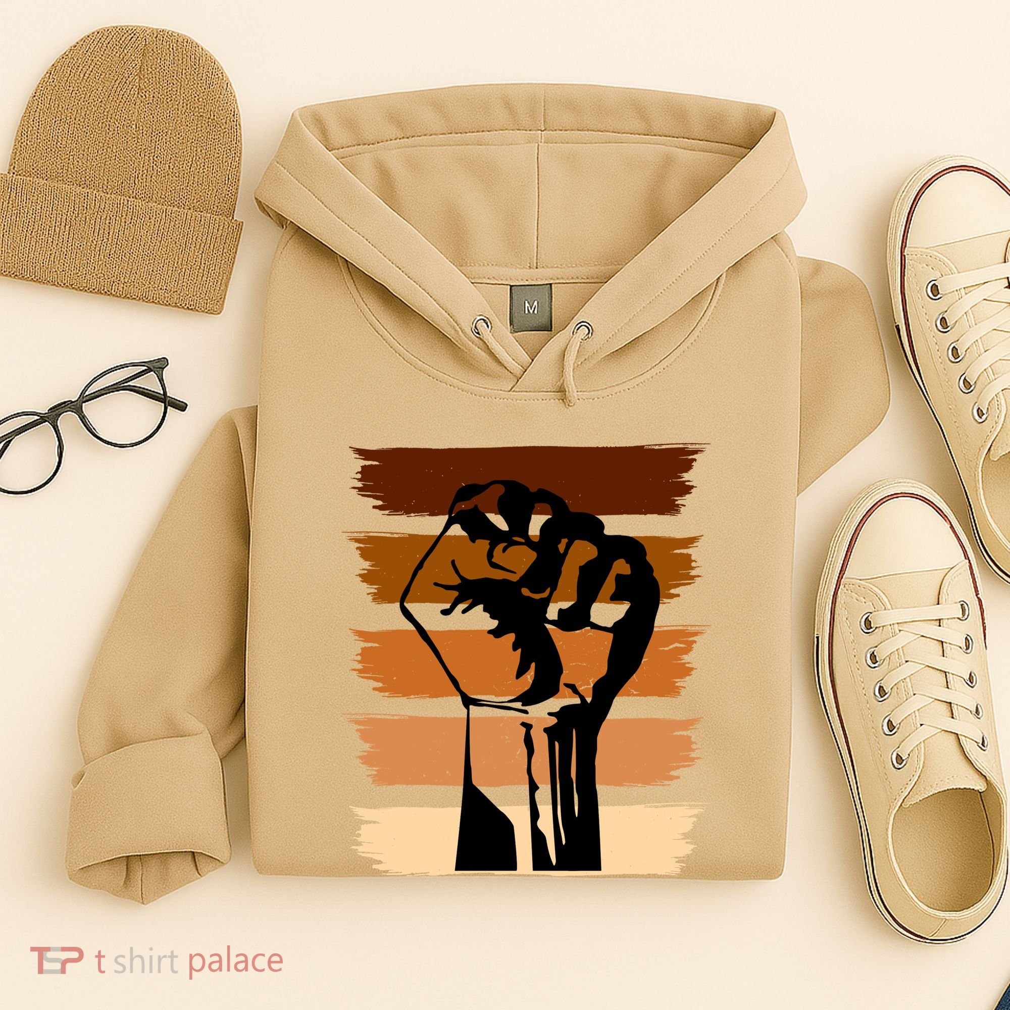 Black History Month Fist Hoodie
