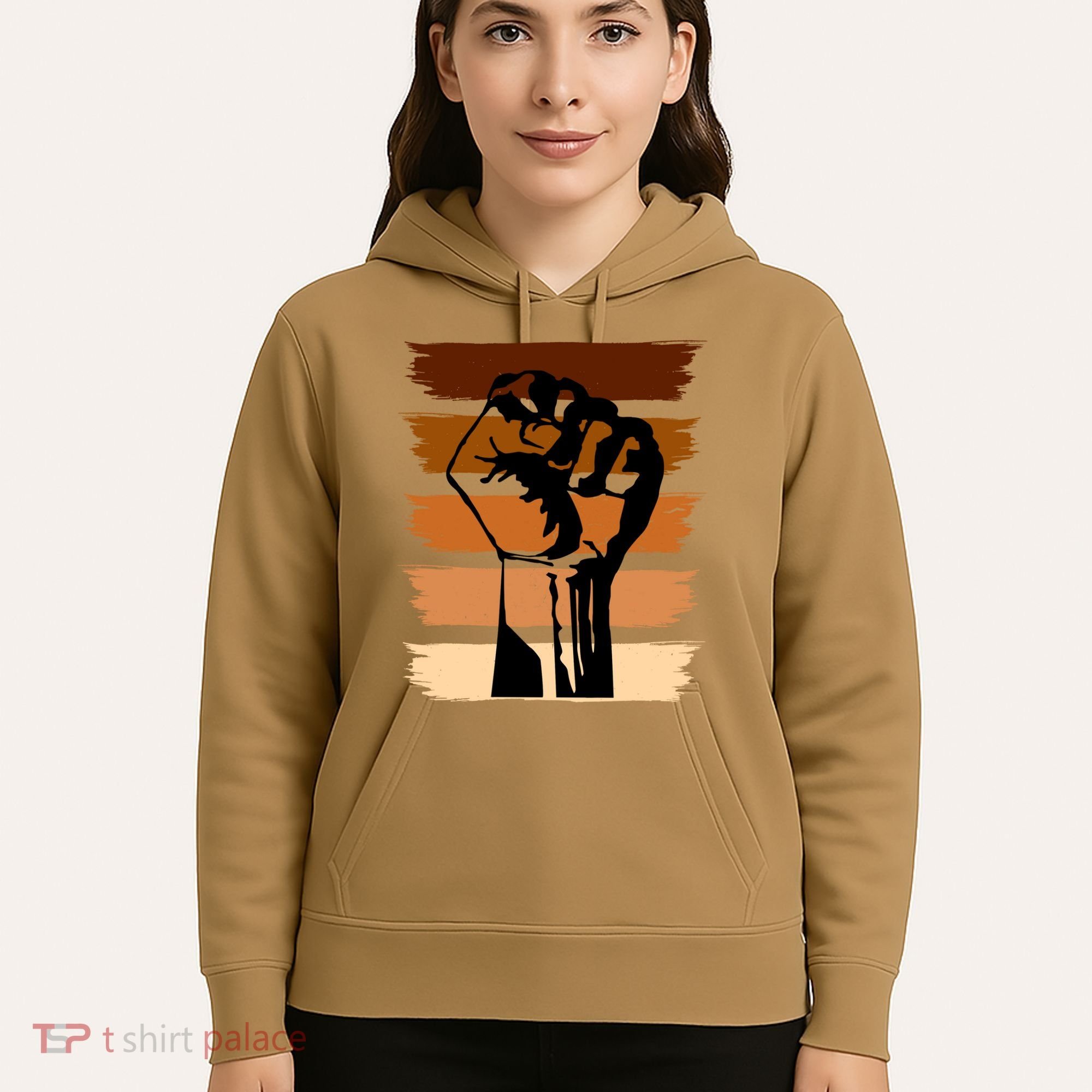 Black History Month Fist Hoodie