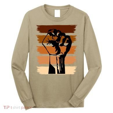 Black History Month Fist Long Sleeve Shirt