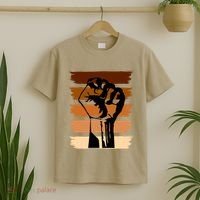 Black History Month Fist T-Shirt thumb 2