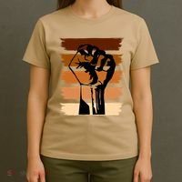 Black History Month Fist T-Shirt thumb 4