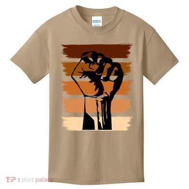 Black History Month Fist Kids T-Shirt