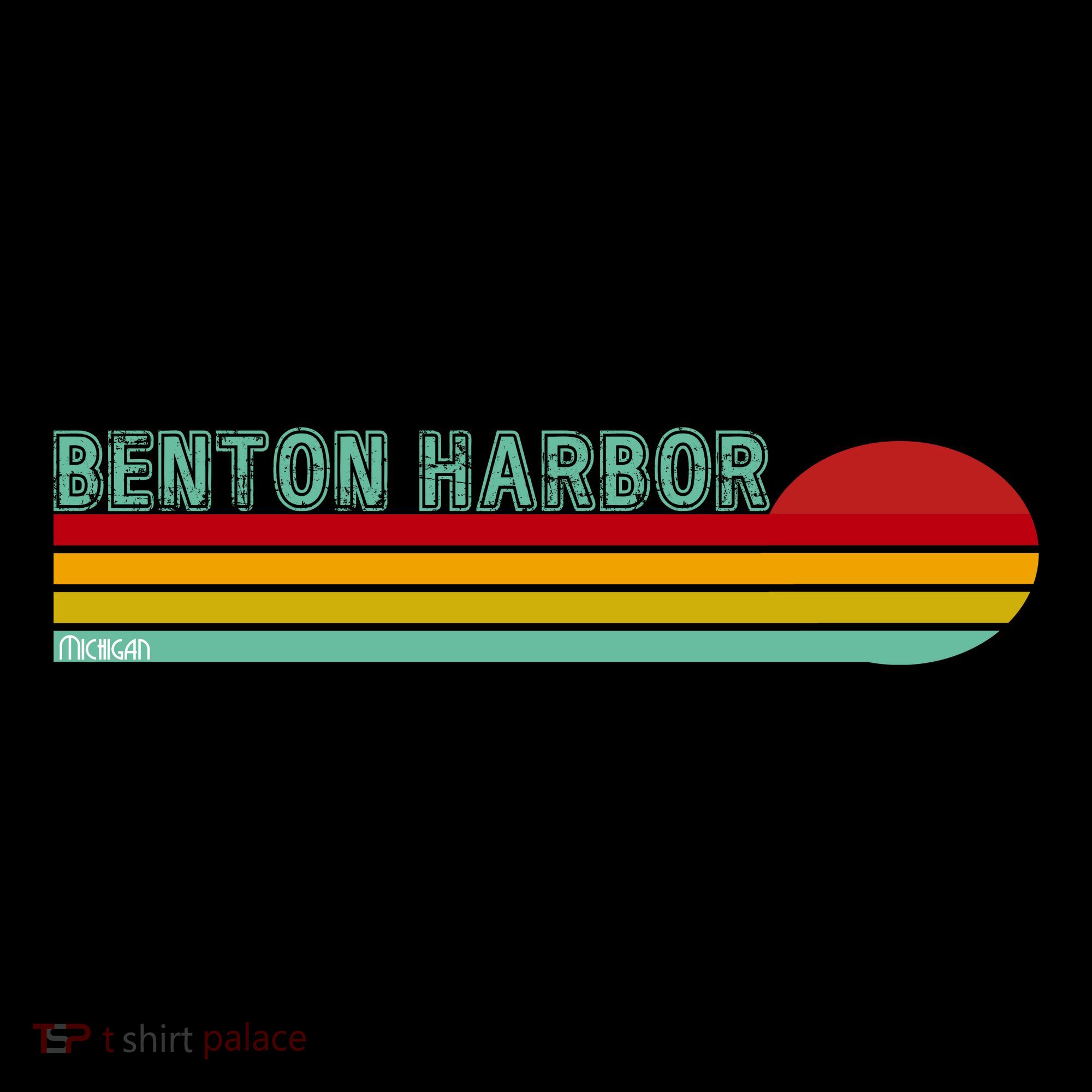 Benton Harbor Michigan Kids Long Sleeve Shirt