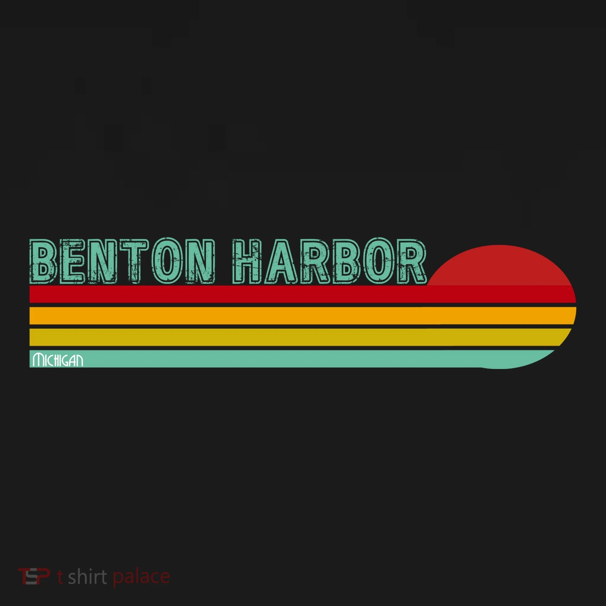 Benton Harbor Michigan Kids Long Sleeve Shirt