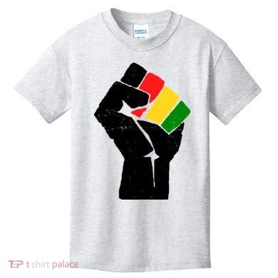 Black History Month Fist African Pride Kids T-Shirt