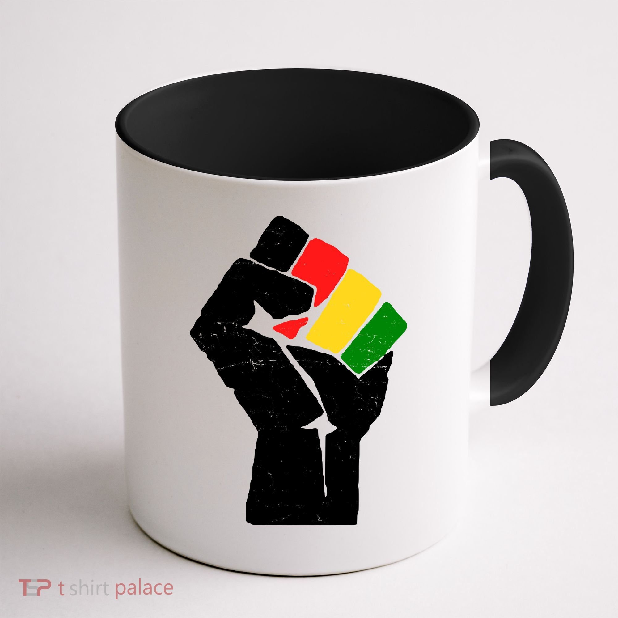 Black History Month Fist African Pride Coffee Mug