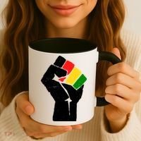 Black History Month Fist African Pride Coffee Mug thumb 3