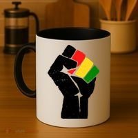 Black History Month Fist African Pride Coffee Mug thumb 4