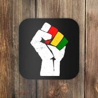Black History Month Fist African Pride Coaster thumb 0