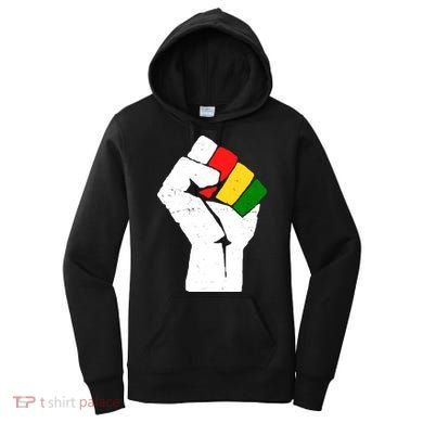 Black History Month Fist African Pride Women's Hoodie