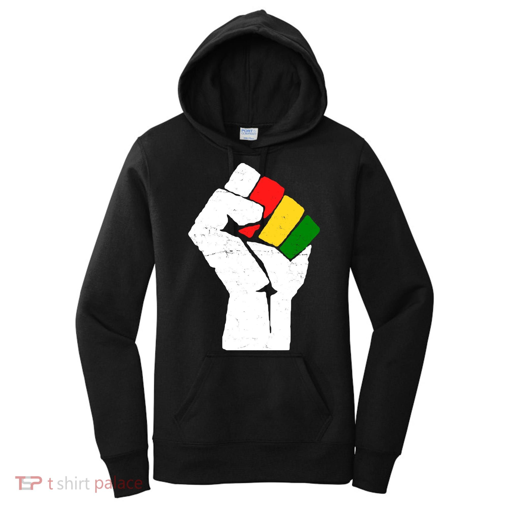 Black History Month Fist African Pride Women's Hoodie