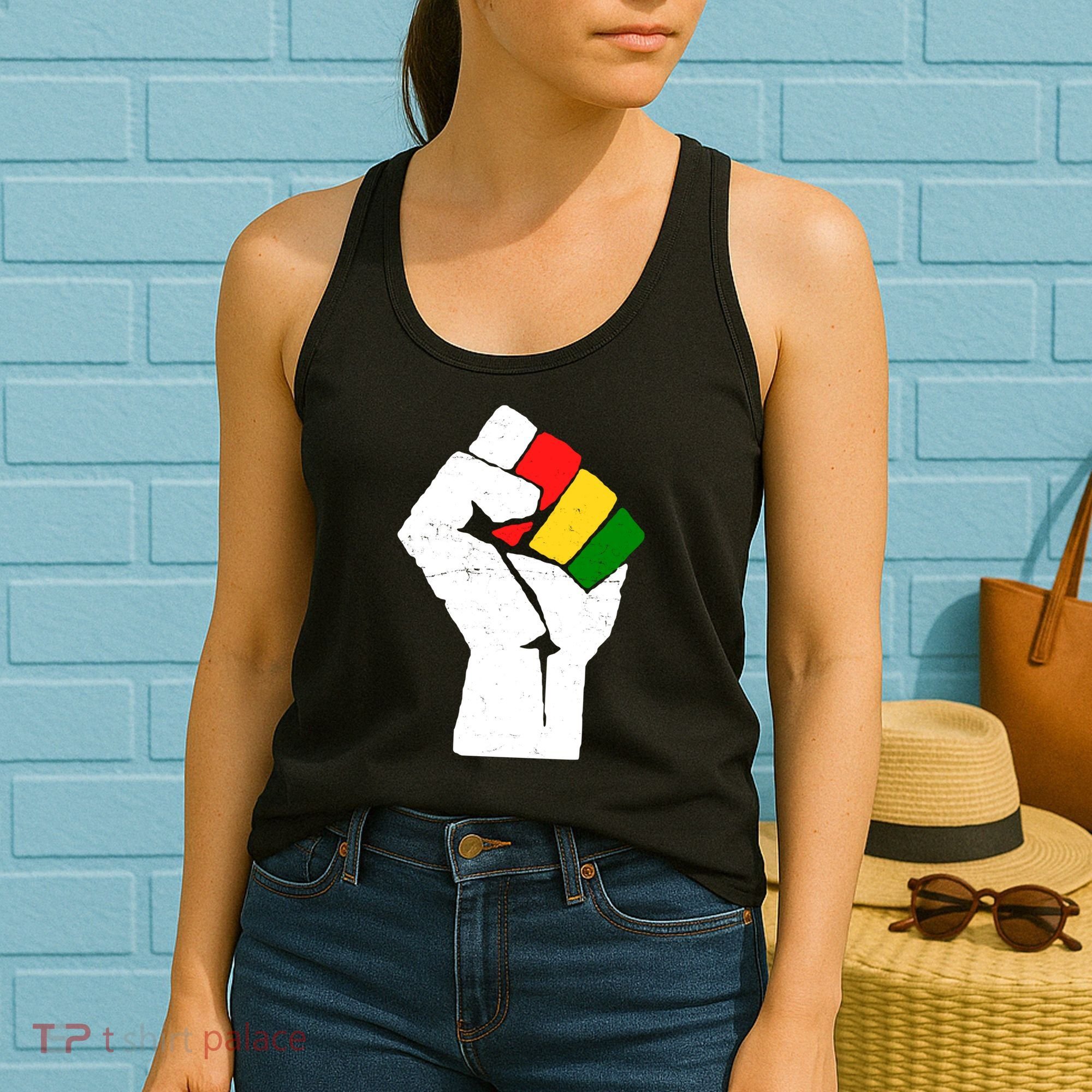 Black History Month Fist African Pride Women's Tank Top