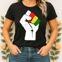 Black History Month Fist African Pride Women's T-Shirt thumb 2