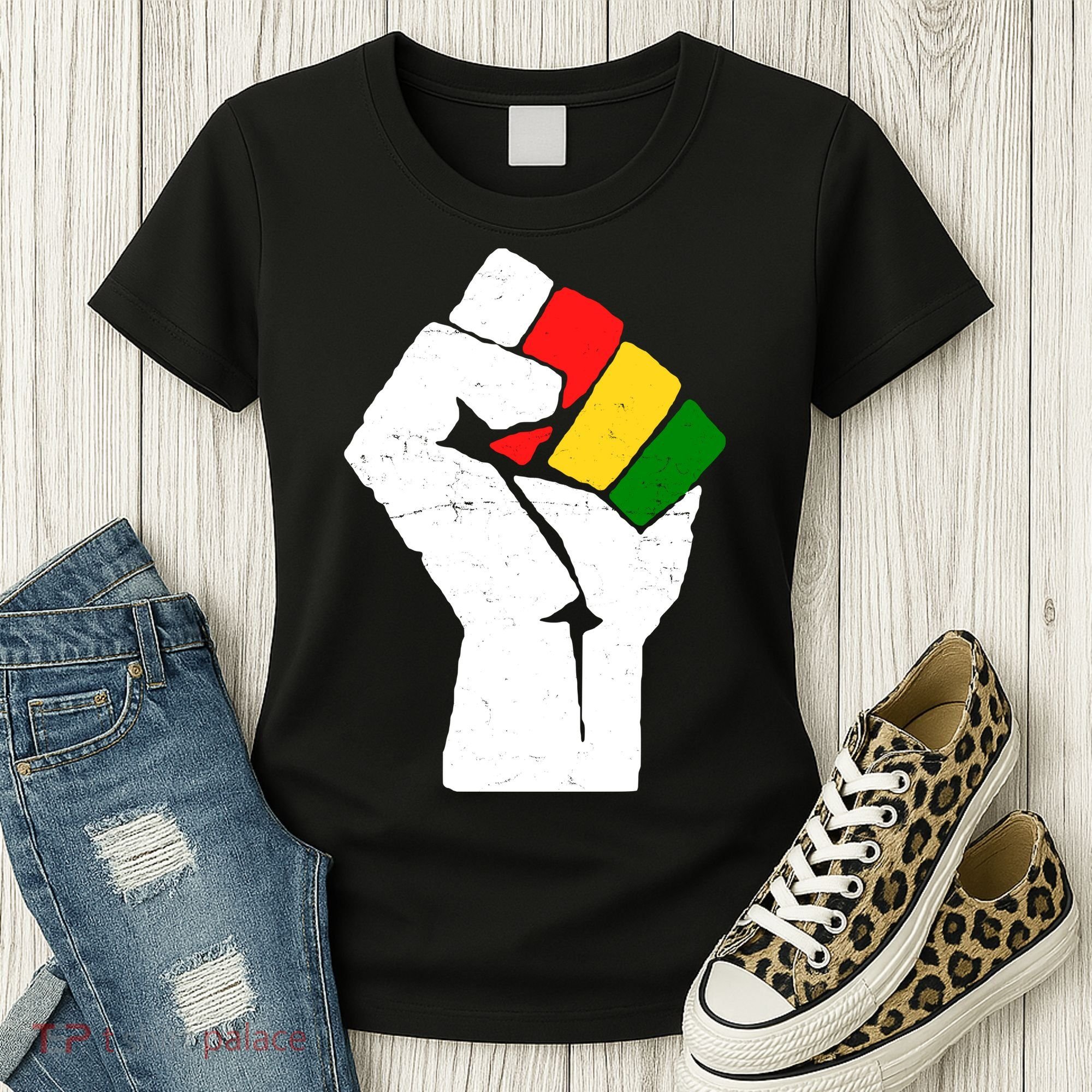 Black History Month Fist African Pride Women's T-Shirt