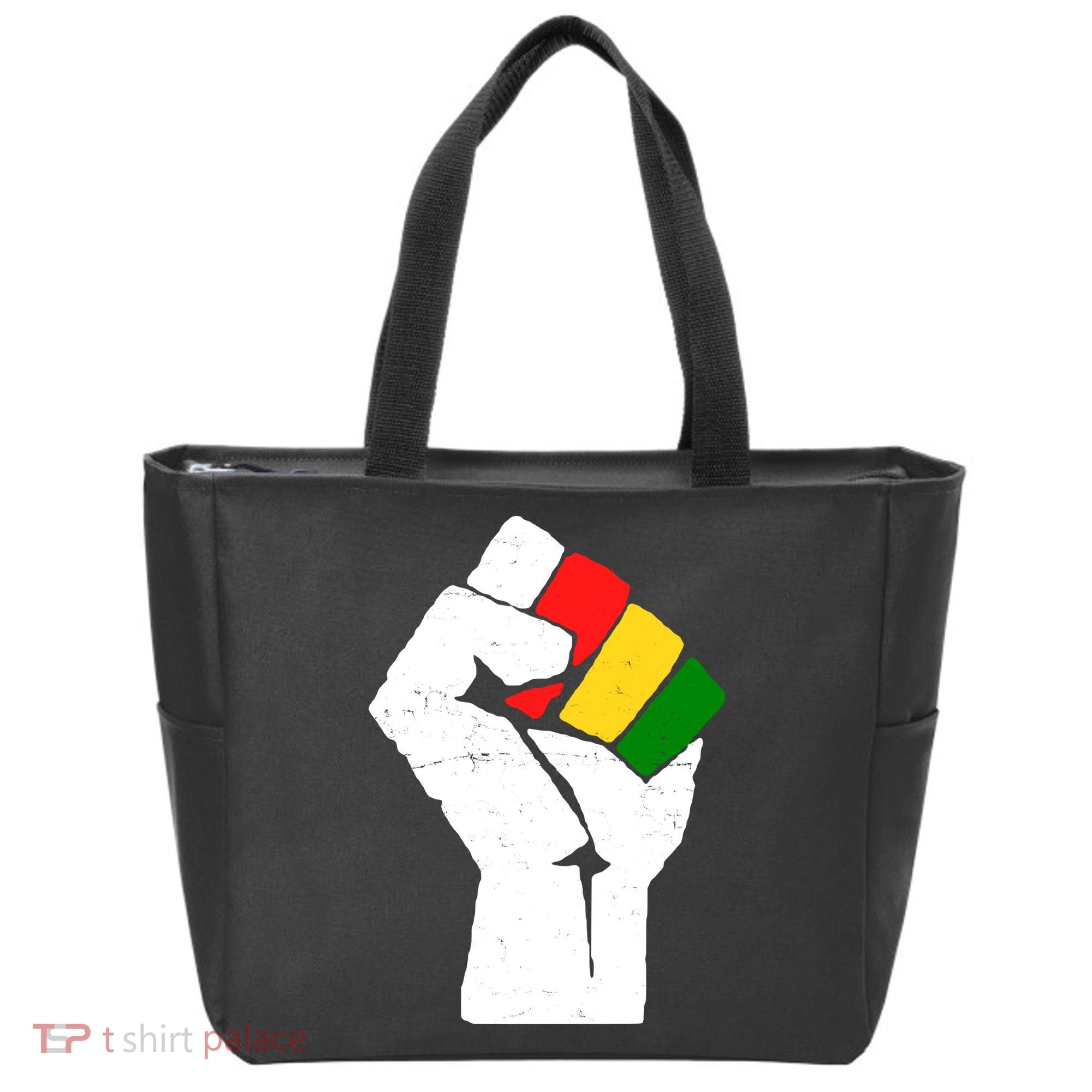 Black History Month Fist African Pride Tote Bag