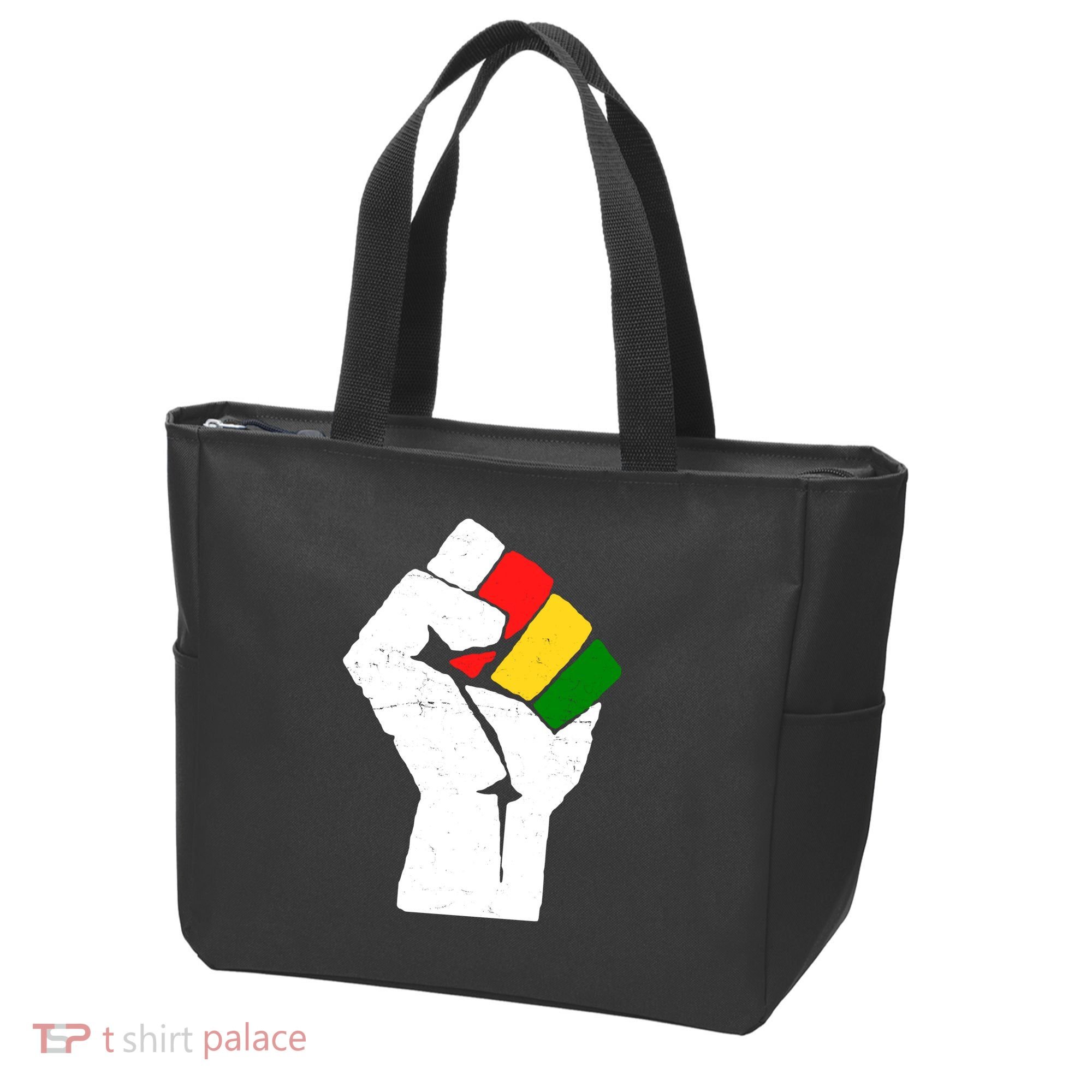 Black History Month Fist African Pride Tote Bag