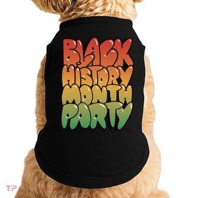 Black History Month Party Doggie Tank