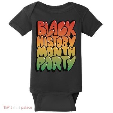 Black History Month Party Baby Bodysuit